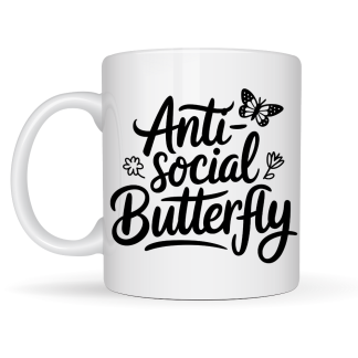 Anti Social Butterfly Mug